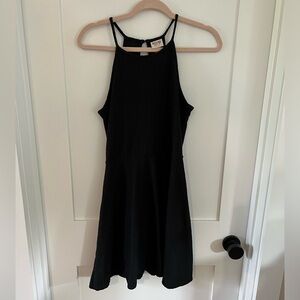 EUC high neck black minidress